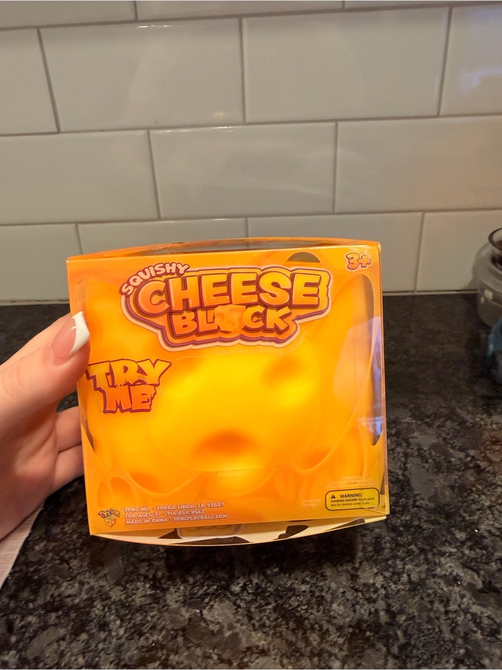 Cheese Block Kids Toy - Orange